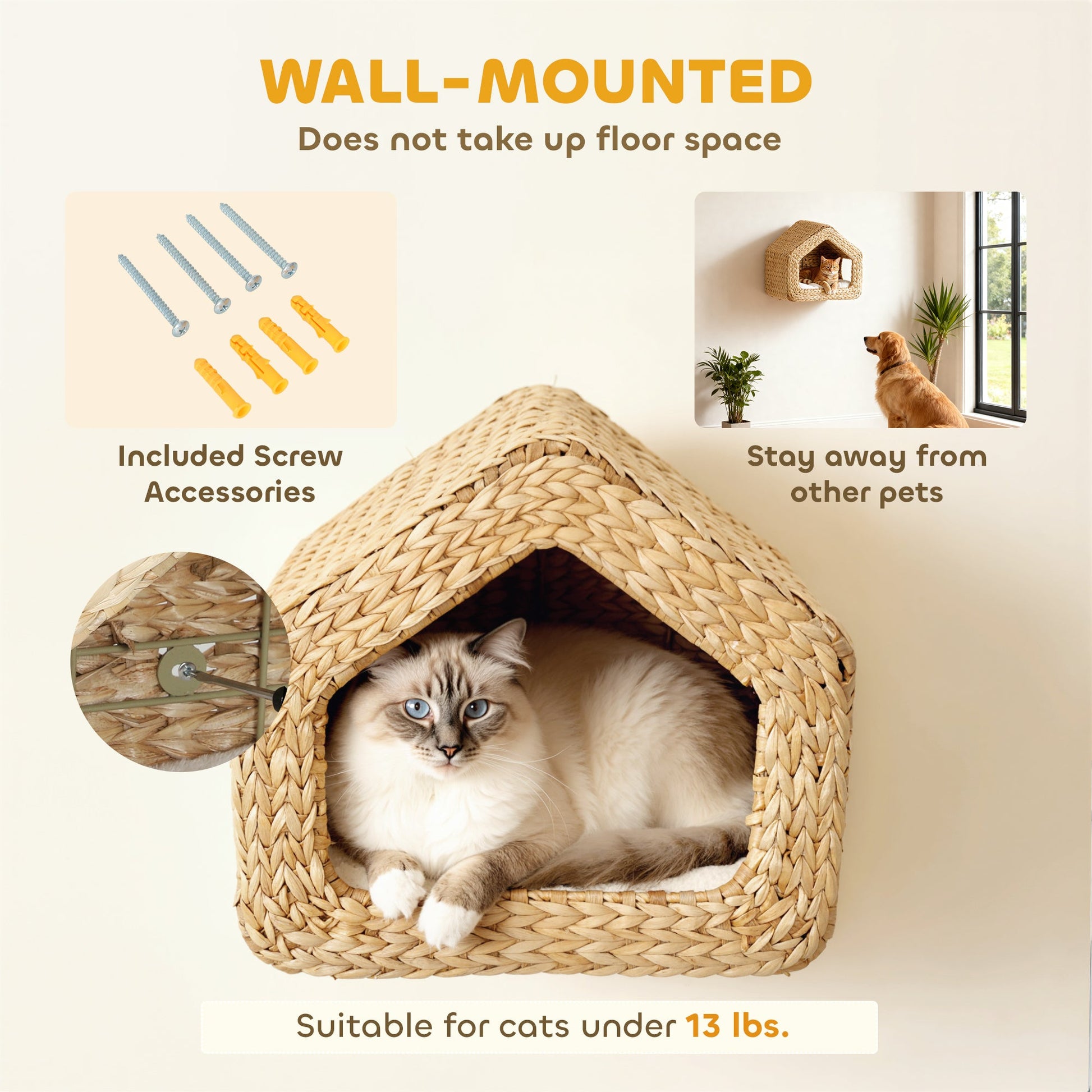 Wall Mounted Cat House Chic Pet Essentials