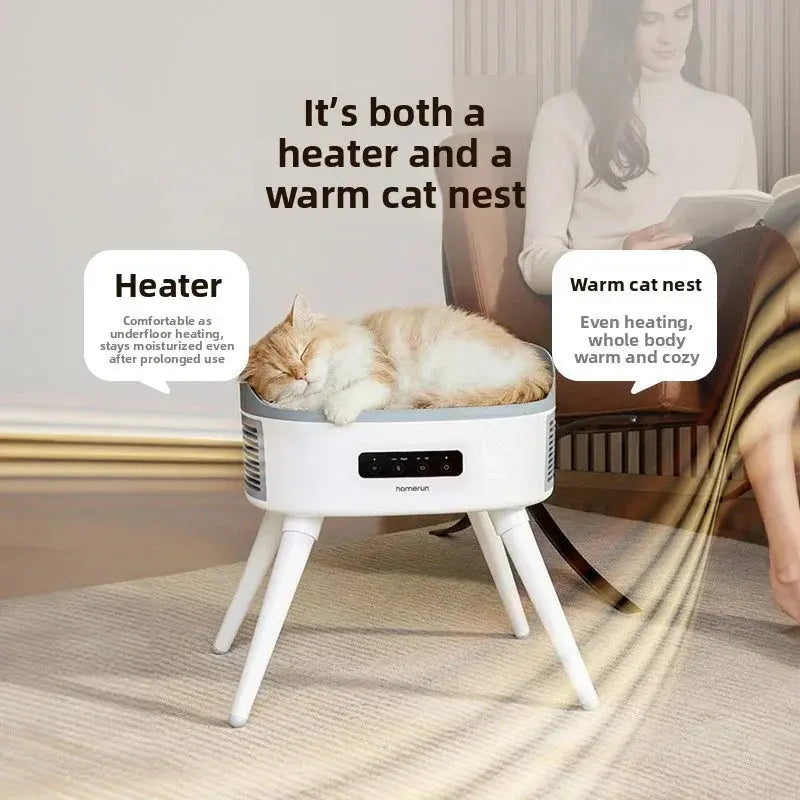 Adjustable Pet Heating Bed teemdrop