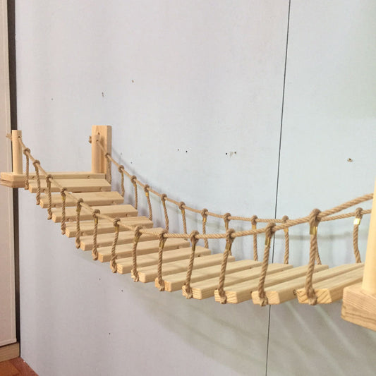 Wall cat furniture  wall hanging pine material bridge ladder