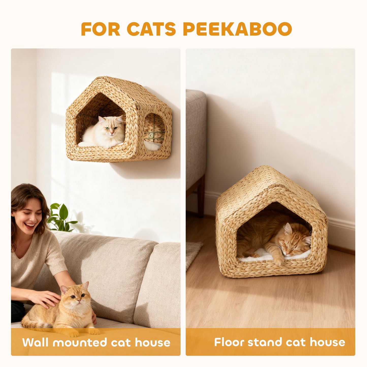 Wall Mounted Cat House Chic Pet Essentials
