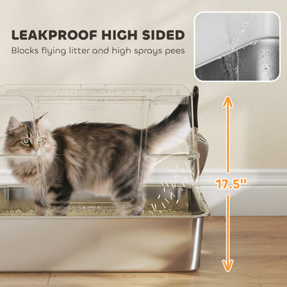 Stainless Steel Litter Box CJ