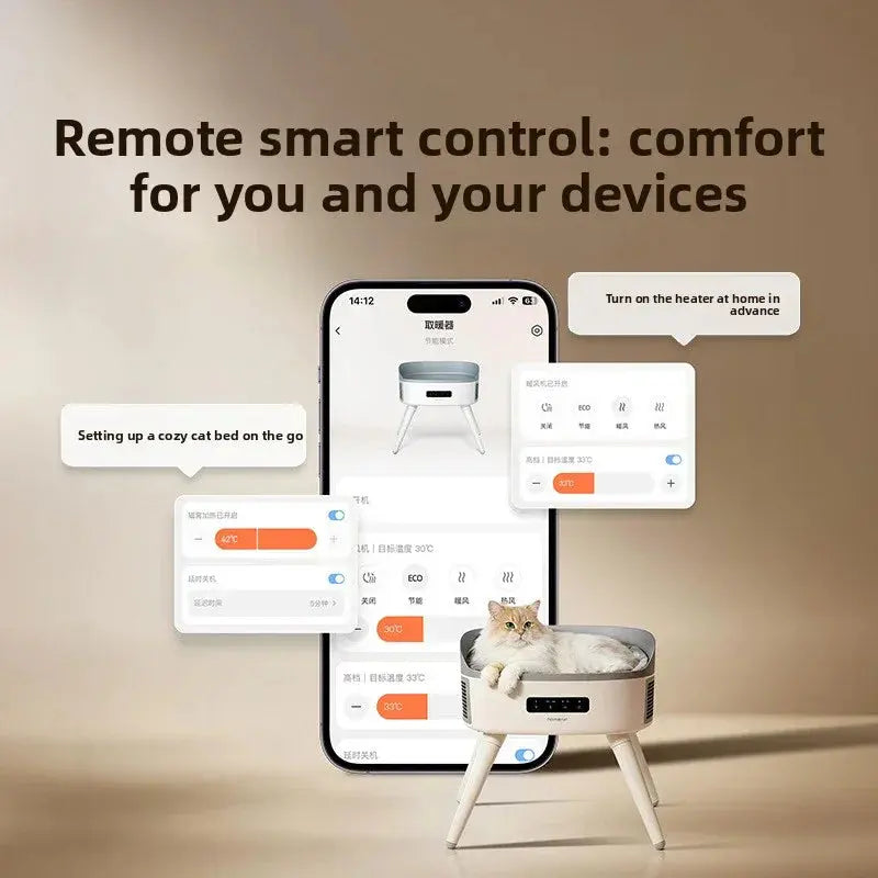 Adjustable Pet Heating Bed teemdrop