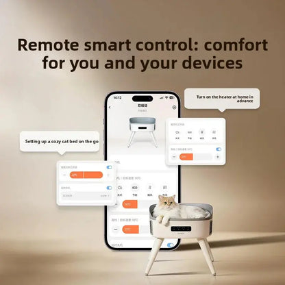 Adjustable Pet Heating Bed teemdrop