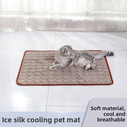 Summer Pet Cooling Pad Ice Silk Mat teemdrop