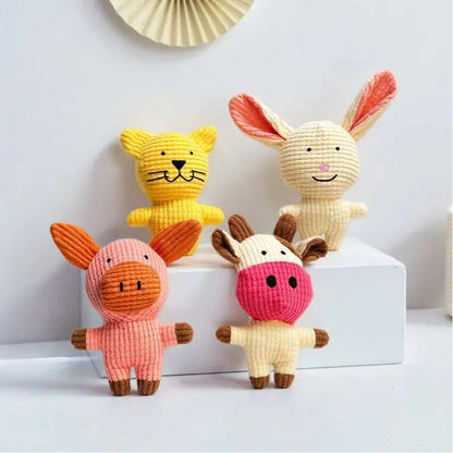 Durable Chew-Resistant Corn Plush Toys for Cats and Dogs