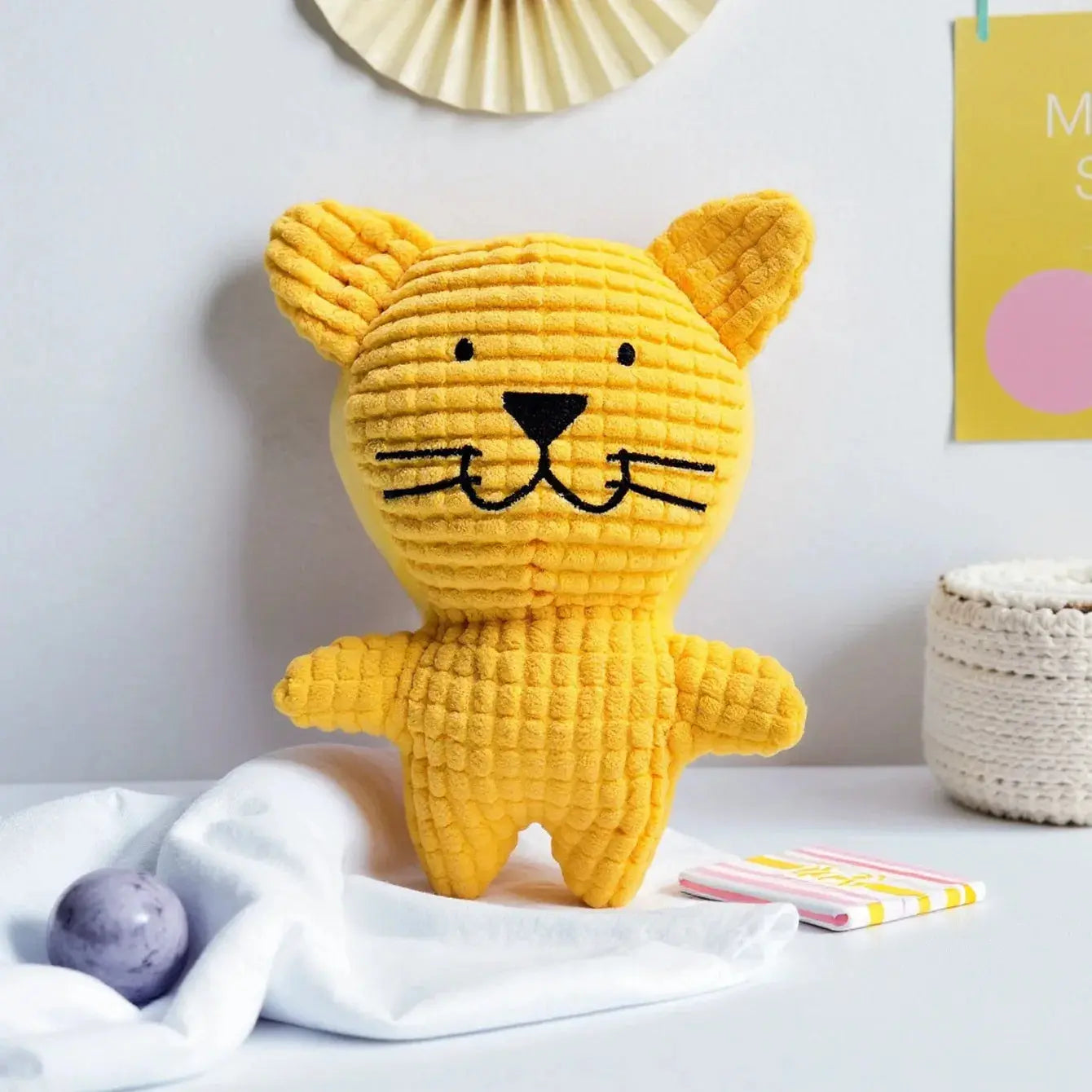 Durable Chew-Resistant Corn Plush Toys for Cats and Dogs