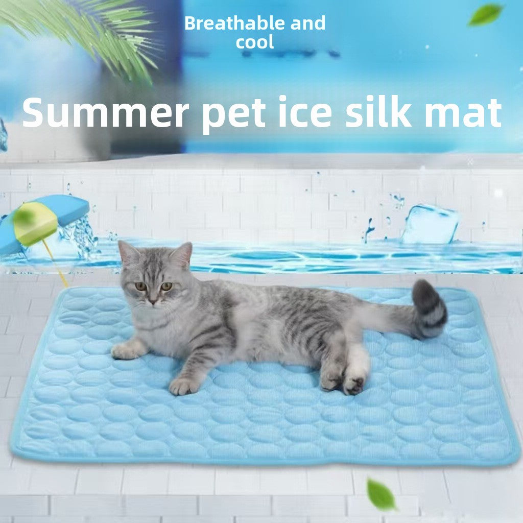 Summer Pet Cooling Pad Ice Silk Mat teemdrop