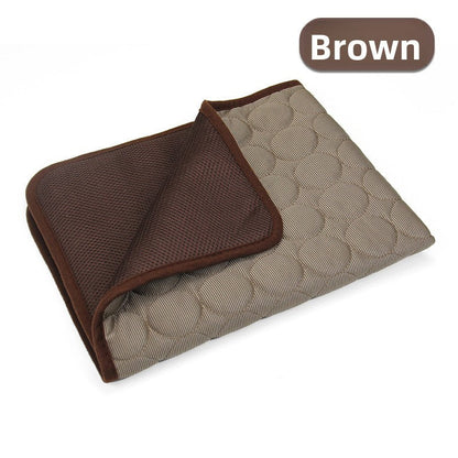 Summer Pet Cooling Pad Ice Silk Mat teemdrop