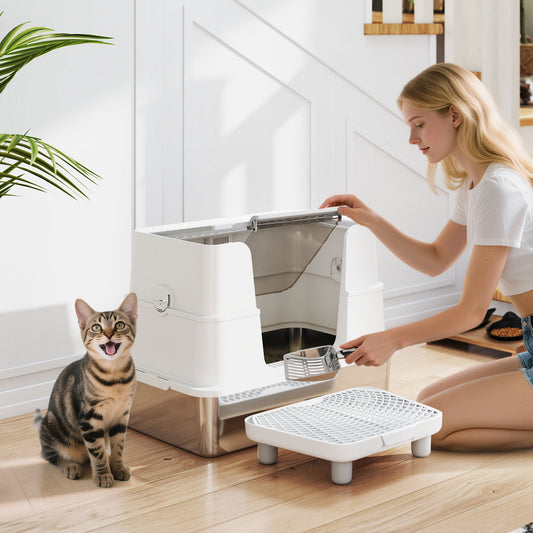Stainless Steel Litter Box CJ