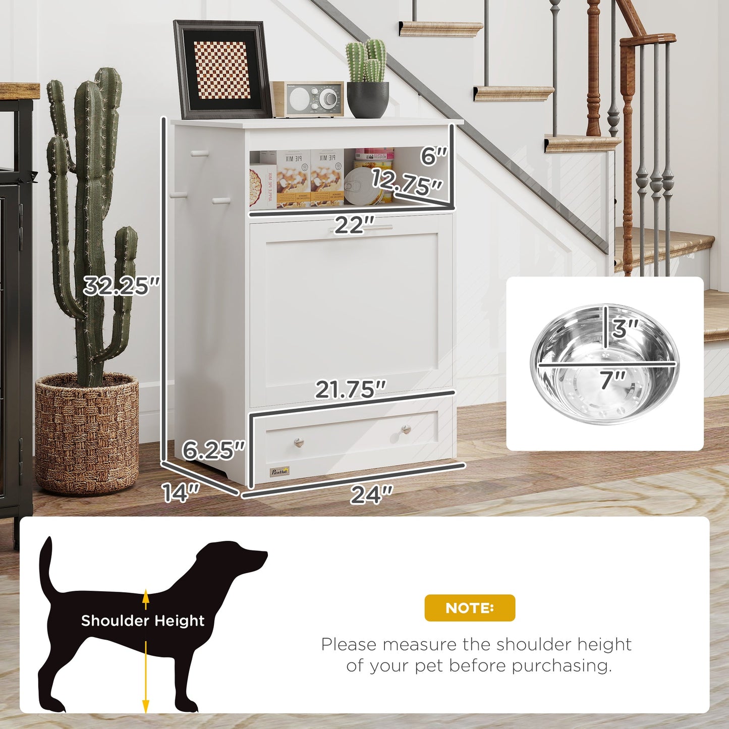 Pet Feeder Station Storage Cabinet Chic Pet Essentials